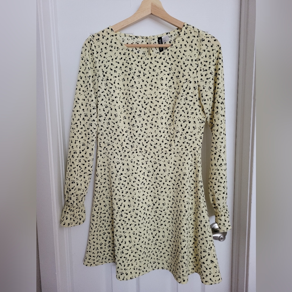 Divided Long Sleeve Dress